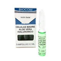 Ampolla Locion Facial Antiarrugas Celulas Madre 3x2Ml Biocom