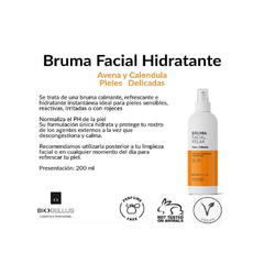 Bruma Facial Relax Avena Calendula Vegan 200ml Biobellus - comprar online