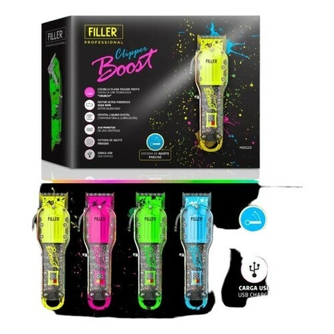 Cortadora de pelo Filler Clipper Boost Inalambrica 7000 Rpm