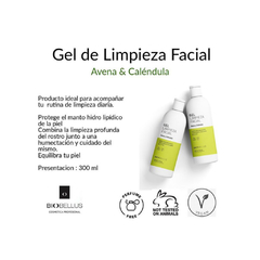 Gel Limpieza Facial Avena Calendula Vegan 300ml Biobellus - comprar online