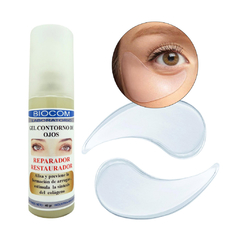 Kit Ojeras Gel Contorno Ojos Biocom + Parches Descongestivos - comprar online