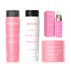 Bekim Karite Shampoo 250g Crema Peinar + Mascara 250g+ Serum