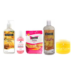 Cera Depimiel + Exfoliante Locion Oleo Gel Post Depilatorio - comprar online