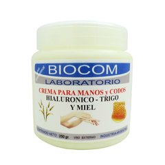 Crema Para Manos Y Codos C/ Ac Hialuronico Trigo Miel Biocom - comprar online