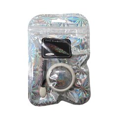 Polvo Holografico C/ Glitter Plata Decoracion Uñas Nail Art + Aplicador