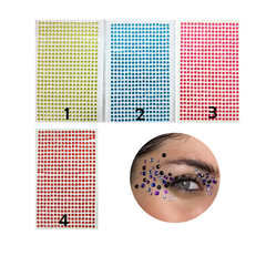 Strass Autoadhesivos Gemas Rostro Cuerpo Colores X Plancha