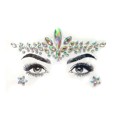 Strass Facial Sticker Autoadhesivo Cristales Fiesta 01