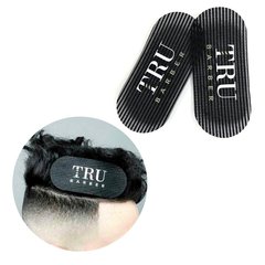 Sujetadores Tru Barber Hair Grippers x 2 Negro C/ Blanco