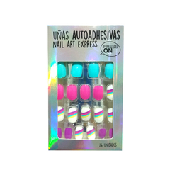 Uñas Press On Autoadhesivas Infantiles Line Thelma&Louise