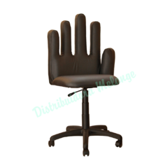 Silla Bellas Manos Negra y Uñas Multicolor Base Plastica - comprar online