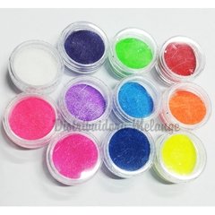 Deco uñas polvo arena azucar de colores en pote caja x 12 unid - tienda online