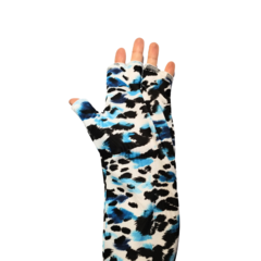 Manoplas guantes sin dedos x par protectores para cabinas UV