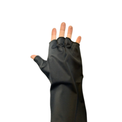 Manoplas guantes sin dedos x par protectores para cabinas UV en internet