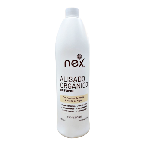 Alisado organico sin formol Nex x 960 ml