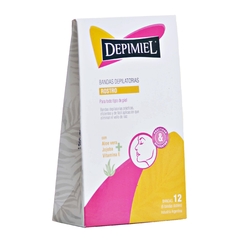 BANDAS DEPILATORIAS ROSTRO DEPIMIEL X 12 UNID