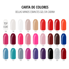 Esmalte Rojo con glitter Nº 215 Bellas manos efecto gel sin cabina x 14 ml en internet