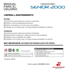 Ceratermic Senior 2000 Arcametal 2,88 l - tienda online