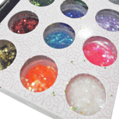 Deco uñas cola de sirena colores en pote caja x 12 unid en internet