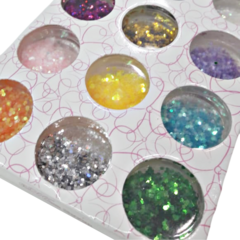 Deco uñas cola de sirena colores en pote caja x 12 unid - tienda online