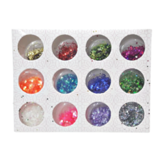 Deco uñas cola de sirena colores en pote caja x 12 unid - comprar online
