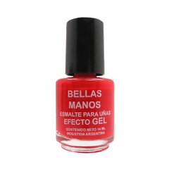 Esmalte Rojo coral Nº 120 Bellas manos efecto gel sin cabina x 14 ml