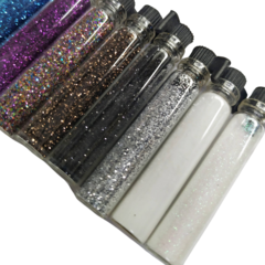 Deco glitter/purpurina de colores x unid - Distribuidora Melange