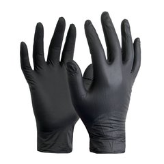 GUANTES NITRILO NEGRO X 100 UNID