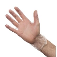 GUANTES VINILO TRANSPARENTES X 100 UNID (S - M - L) - comprar online