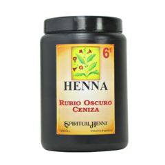 SPIRITUAL HENNA X 500 GR - RUBIO OSCURO CENIZA N° 6.1