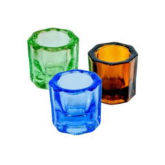 VASO DAPPEN VIDRIO DE COLOR X UNID