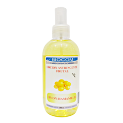 LOCIÓN ASTRINGENTE FRUTAL LIMON Y HAMAMELIS X 250 ML BIOCOM