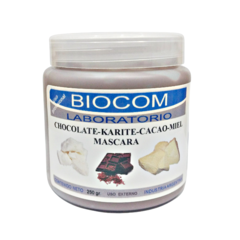 Mascara de chocolate, karite, cacao y miel x 250 gr - biocom