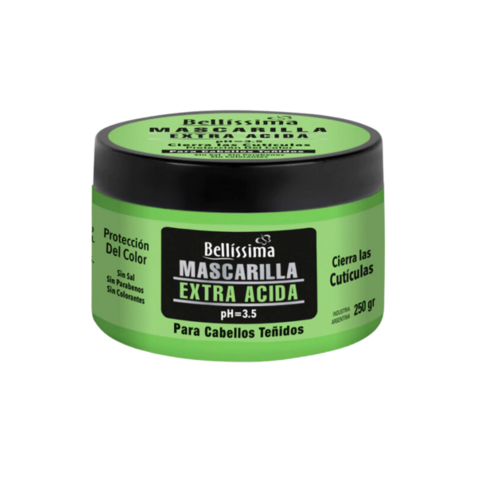 Mascarilla Extra Acida Cabello Teñido Bellissima x 250 gr