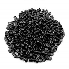 Microrings con silicona negros x 500 unid en internet