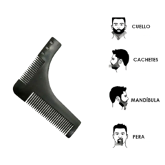 PEINE GUIA DOBLE PARA BARBA PETRA P735 - comprar online