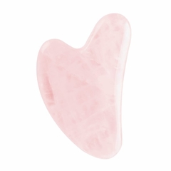 SET DUGA RODILLO + GUA SHA DE QUARZO ROSA D541 - Distribuidora Melange