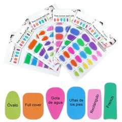 Seda de uñas en forma de laminas de seda para uñas gelificadas - Muy facil de usar - comprar online
