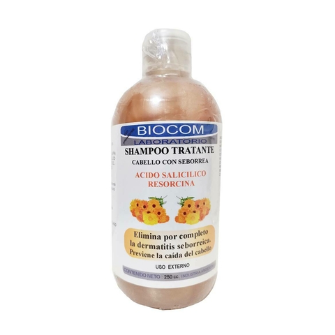 Shampoo tratante para cabello con seborrea Biocom x 250 ml