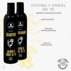 SHAMPOO JOJOBA Y ARBOL DE TE OMNIA AURILL X 340 ML en internet