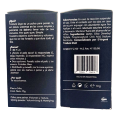 Polvo para peinar Unisex Texture Dust x 10 gr - tienda online