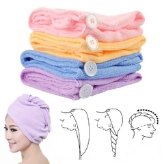 Turbante capucha de microfibra para cabello - comprar online
