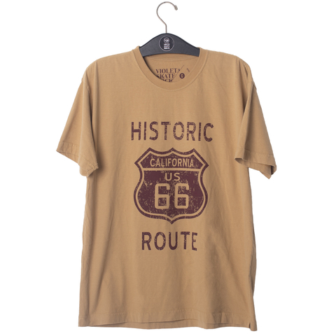 Camiseta Historic Route Amarelo Stone Light