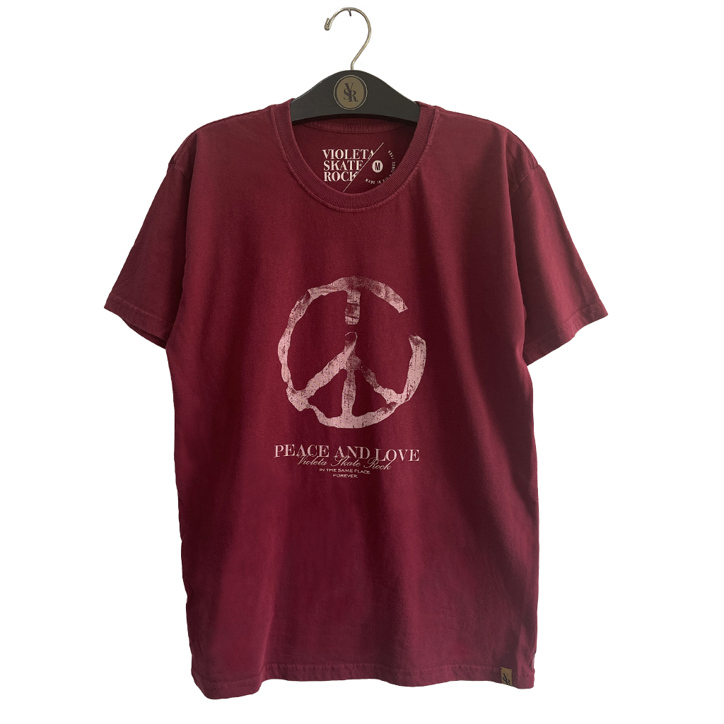 Camiseta Corrida De Rua Algodão Running Peace Love Run