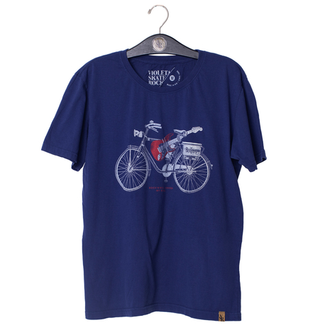 Camiseta VSR Rock Bike Azul Ceramic Vintage