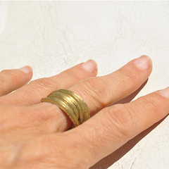 Anillo Seda plano - Bronce en internet