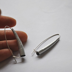 Aros circum colgantes - aluminio y plata - comprar online