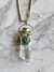 Imagen de Amuleto pirita, malaquita y cuarzo cristal