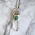 Amuleto pirita, malaquita y cuarzo cristal - tienda online