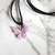 Collar tiento mariposa violeta - comprar online