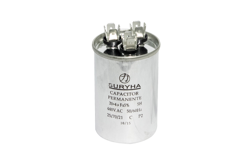 CAPACITOR DUPLO AR CONDICIONADO 20+4UF 440V